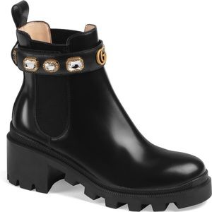 Gucci trip jewel bootie